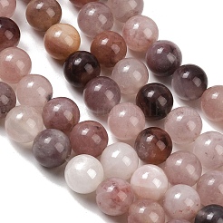 Natural Violet Strawberry Quartz Beads Strands&nbsp;G-P530-B02-03