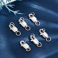 6Pcs 925 Sterling Silver Lobster Claw Clasps&nbsp;STER-BBC0007-28B