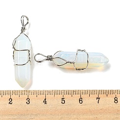Opalite Double Terminal Pointed Pendants&nbsp;G-H308-05P-05
