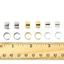 30個 3色 304ステンレススチール製イヤーカフ金具  穴付き  ミックスカラー  10x9x6mm  穴：0.9mm  10個/カラー&nbsp;STAS-FS0001-60