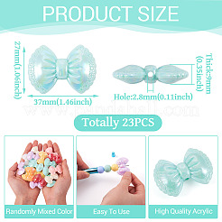 23Pcs Opaque Acrylic Beads&nbsp;OACR-TA0003-73