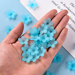 Frosted Acrylic Bead Caps&nbsp;MACR-S371-08A-755