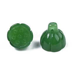 Imitation Jade Glass Charms&nbsp;X-GLAA-S054-24B