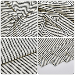 1 Yard Cotton Stripe Fabric&nbsp;DIY-GA0009-82A