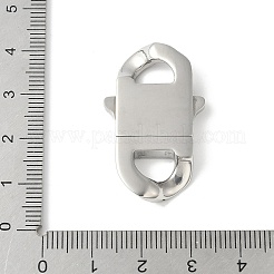 316サージカルステンレススチール製バヨネットクラスプ  オーバル  ステンレス鋼色  35x21x5.5mm  穴：5.5x8mm&nbsp;STAS-H234-01P-04
