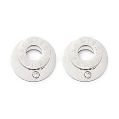 304 Stainless Steel Rhinestone Stud Earrings&nbsp;EJEW-Z089-06P
