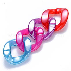 Imitation Jelly Acrylic Linking Rings&nbsp;OACR-S036-002B-E