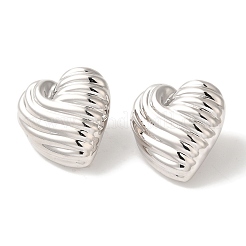 Rack Plating Brass Stud Earrings&nbsp;EJEW-B062-31P