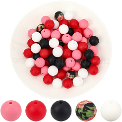 Round Silicone Focal Beads&nbsp;SIL-SP0001-16B