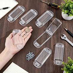 プラスチック製スイッチ安全カバー15袋  ネジ付き保護ケース  長方形  透明  109x42x15mm&nbsp;AJEW-DL0001-33