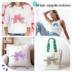 6Pcs 6 Colors Polyester Computerized Embroidery Cloth Iron on/Sew on Patches&nbsp;DIY-MA0006-81