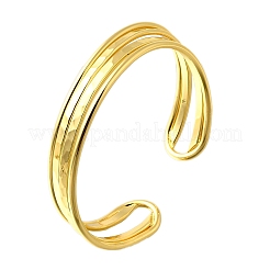 Brass Cuff Bangles for Women&nbsp;BJEW-F498-09G