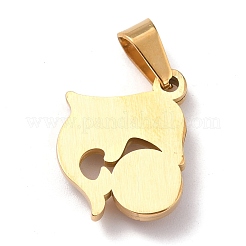 304 Stainless Steel Pendants&nbsp;STAS-F277-07A-G