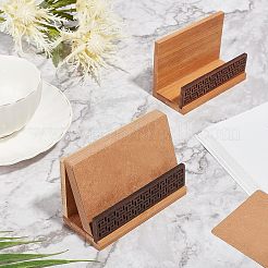 ウッドネームカードホルダー  名刺入れ  バリーウッド  6.5x10x4.5cm&nbsp;AJEW-WH0176-76