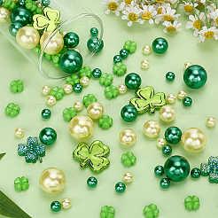 122Pcs 9 Styles ABS Imitation Pearl Beads & PP Plastic Beads & Opaque Acrylic Beads & Transparent Resin Cabochons&nbsp;KY-SP0001-79