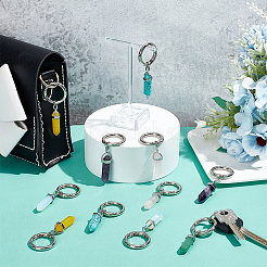 弾丸の宝石テン ブーツ ペンダント デコレーション  合金スプリングゲートリング付き  靴用 ブーツ 財布 パックバッグ アクセサリー  71mm  12個/セット&nbsp;PALLOY-PH01610
