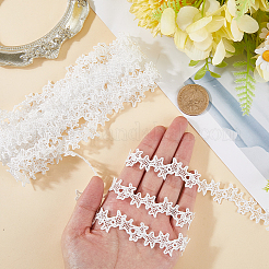 Star Polyester Lace Trim Ribbon&nbsp;OCOR-WH20003-13B