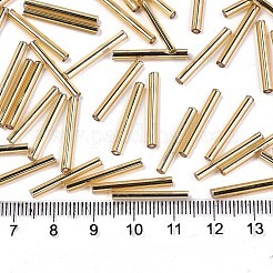 Electroplate Glass Bugle Beads&nbsp;SEED-S043-02C-01