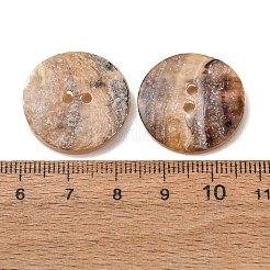 2-Hole Natural Akoya Shell Buttons&nbsp;SH-CBA1323-01A