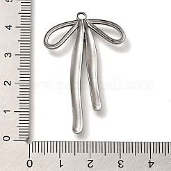 304ステンレスペンダント  ちょう結びチャーム  アンティークシルバー  43x28x2.5mm  穴：2mm&nbsp;STAS-H223-11AS