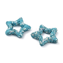 Star Shape Polymer Clay Rhinestone Beads&nbsp;CLAY-NH0001-06K