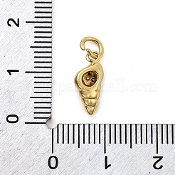 Brass Micro Pave Cubic Zirconia Charms&nbsp;KK-C134-23A-G