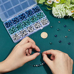 375Pcs 3 Colors ABS Plastic Beads&nbsp;KY-PH0002-43