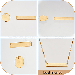 48Pcs 2 Styles Ion Plating(IP) 304 Stainless Steel Pendants&nbsp;STAS-BBC0005-82G