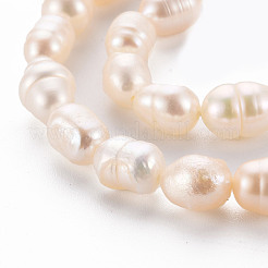 Natural Cultured Freshwater Pearl Beads Strands&nbsp;X1-PEAR-S012-41E