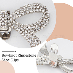 2Pcs Alloy Crystal Rhinestone Wedding Shoe Decorations&nbsp;FIND-CP0002-06P