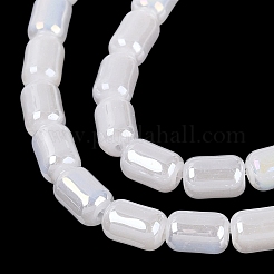 Electroplate Imitation Jade Glass Beads Strands&nbsp;EGLA-Q132-03A-B01