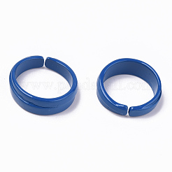 Spray Painted Alloy Cuff Rings&nbsp;RJEW-T011-28C-RS