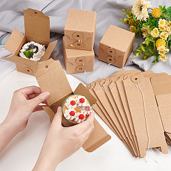 Square Kraft Paper Folding Boxes&nbsp;CON-WH0094-09