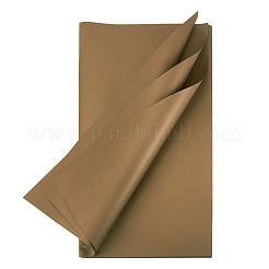 防水ギフト包装紙20枚  正方形  淡い茶色  560x560mm&nbsp;DIY-TAC0016-72A-12