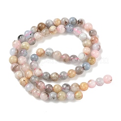 Natural Morganite Beads Strands&nbsp;G-Z164-A01-6mm