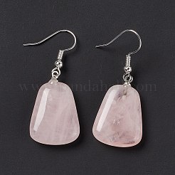Gemstone Trapezoid Dangle Earrings&nbsp;EJEW-D188-02P