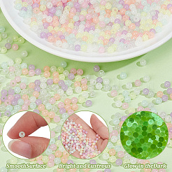 1500Pcs Opaque Luminous Acrylic Beads&nbsp;OACR-PA0001-99