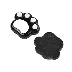 オペーク樹脂カボション  ミックスカラー  足跡  17.5x20.5x7mm&nbsp;CRES-M037-21B