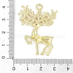 合金ペンダント  鹿  14KGP本金メッキ  40.5x30.3x3.1mm  穴：2.6mm&nbsp;LS-FIND-K018-02G