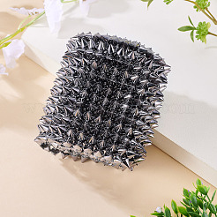 1 Yard 12-Row Resin Spike Stud Cone Flatback Punk Rock Trim Mesh Bead Craft&nbsp;FIND-TA0006-73A