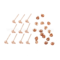Brass Post Earring Findings&nbsp;EC593-RG-NF