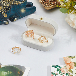 1Pc Rectangle Velvet Couple Rings Box&nbsp;CON-BBC0001-20C