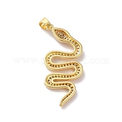 Rack Plating Brass Micro Pave Cubic Zirconia Pendants&nbsp;KK-A160-13G