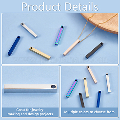12Pcs 6 Styles 304 Stainless Steel Pendants&nbsp;STAS-BC0003-85