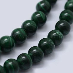 Natural Malachite Beads Strands&nbsp;G-F571-27AB2-4mm