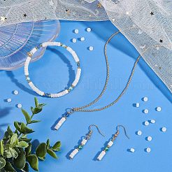Natural White Jade Beads Strands&nbsp;G-NB0002-40