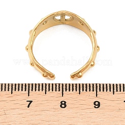 304 Stainless Steel Cuff Open Rings for Women&nbsp;RJEW-G369-01G