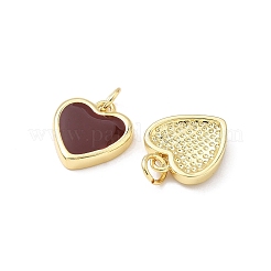 Brass Enamel Charms&nbsp;KK-B141-12G