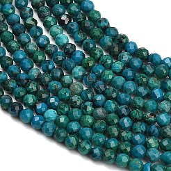 Natural Chrysocolla Beads Strands&nbsp;GG-CBA77FB-B12-3mm