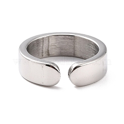 女性用ナンバーリング  304ステンレススチールエナメルカフ指輪  NUM。4  usサイズ6 3/4(17.1mm)&nbsp;RJEW-C016-01D-P